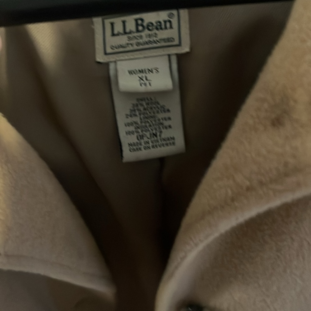 Vintage LL Bean car coat with faux suede collar - Picture 2 of 5